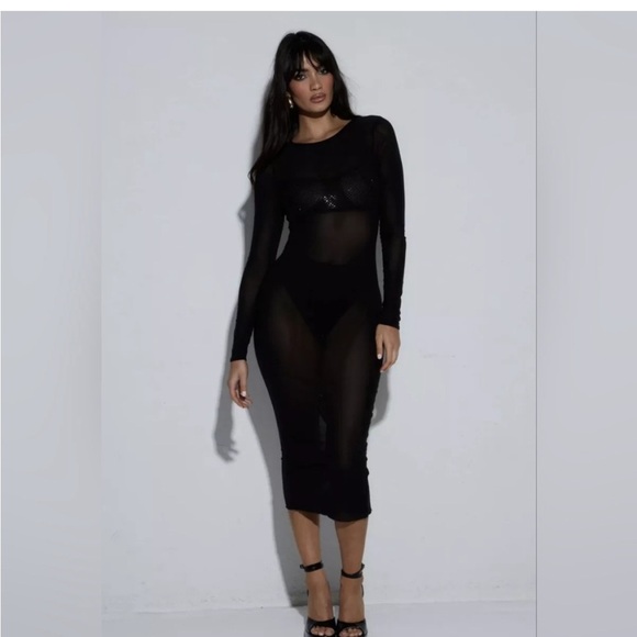 SLA black Soho Midi dress - Picture 2 of 14